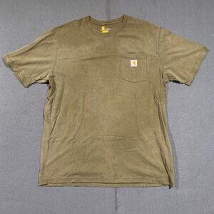 Grunge Carhartt Mens XL Tall Original‎ Fit Pocket T Shirt K87 ARG Brown